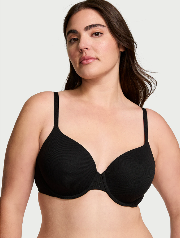 Brasier Victoria Secret de cobertura total con forro ligero Negro - 36DD